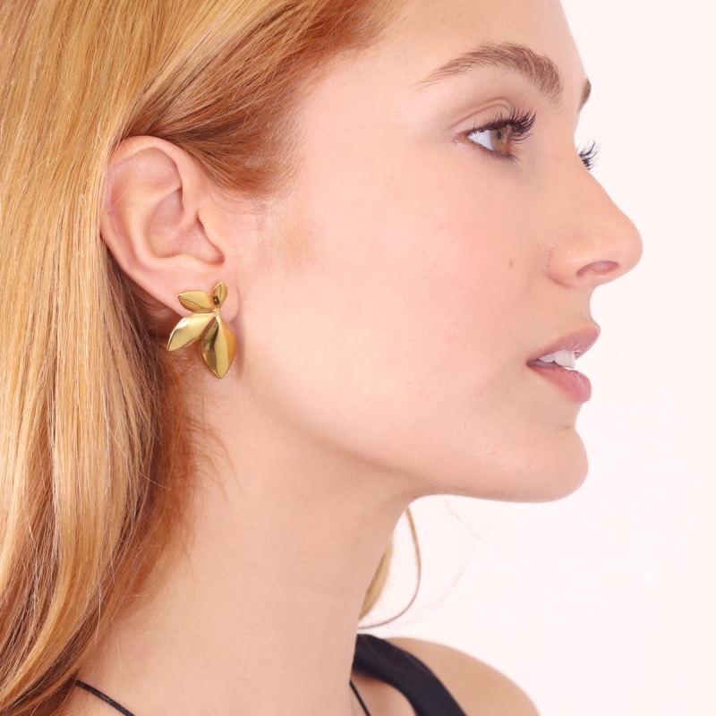 Pendientes Waves Leaf DPE041 - Imagen 5
