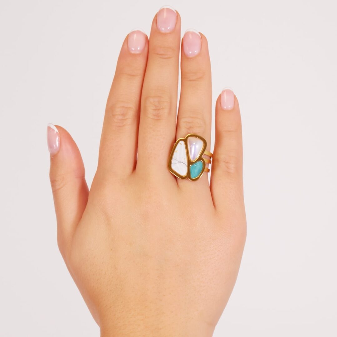 Anillo Aqua Maldives BAN175 - Imagen 3