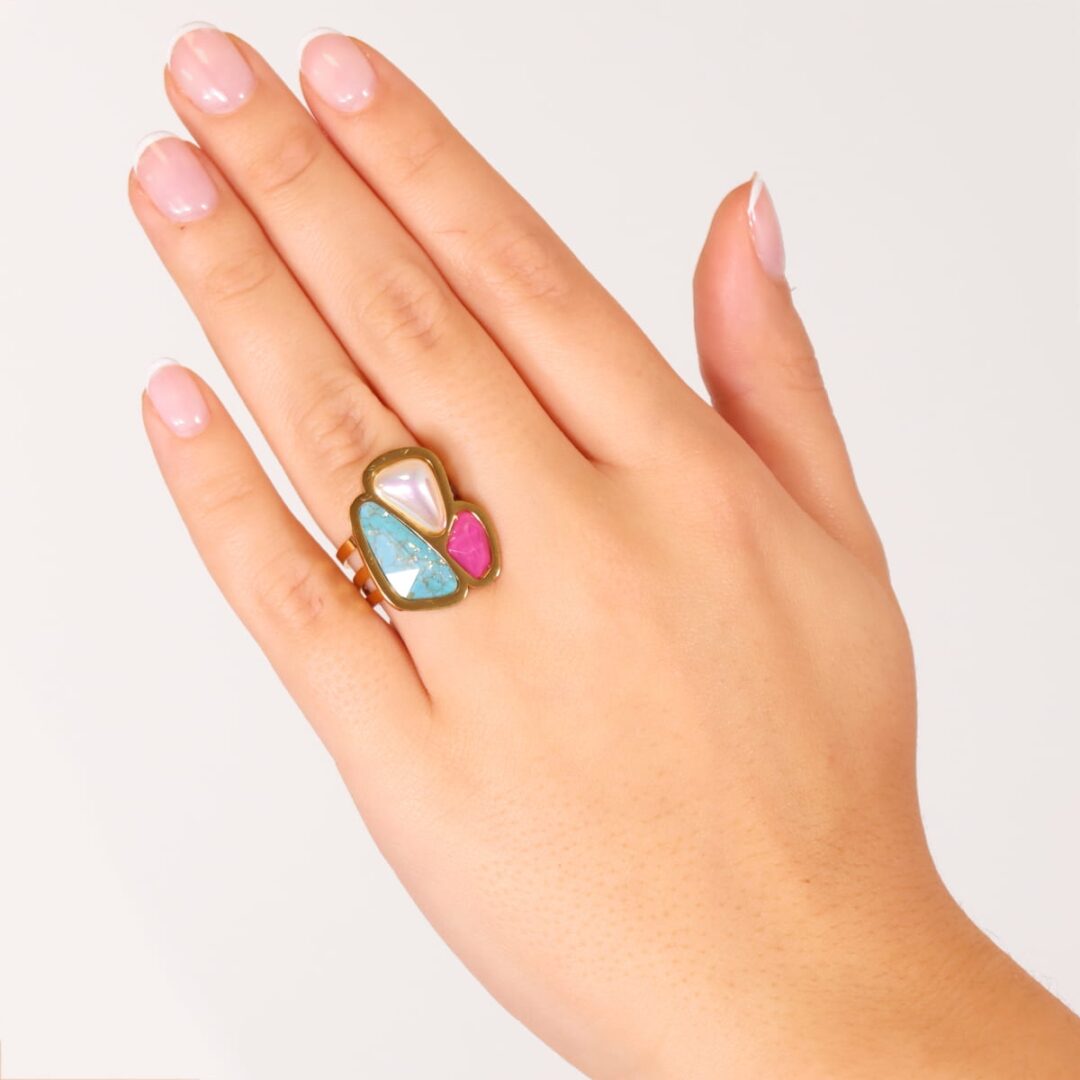 Anillo Aqua Maldives BAN175 - Imagen 8